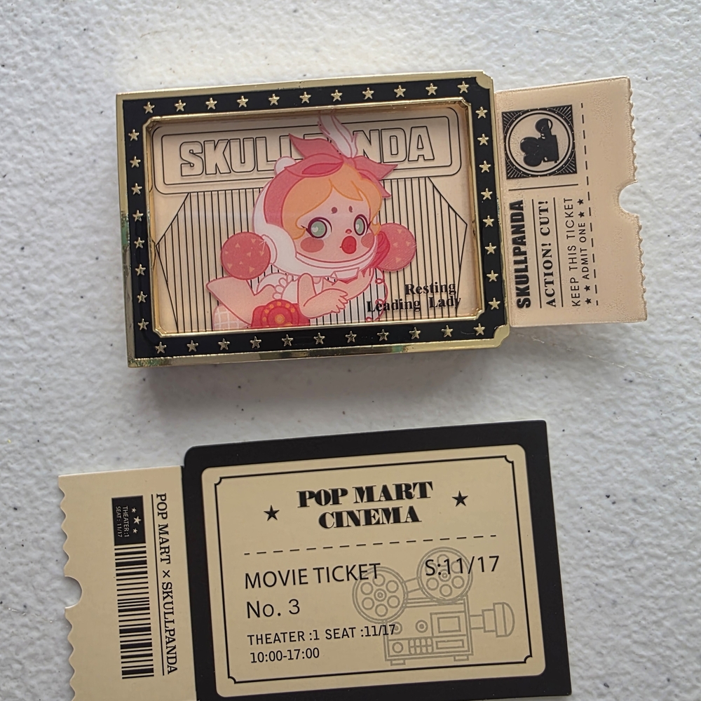 Pop Mart Skullpanda Action! Cut! Series - Fridge Magnet - Resting Leading Lady